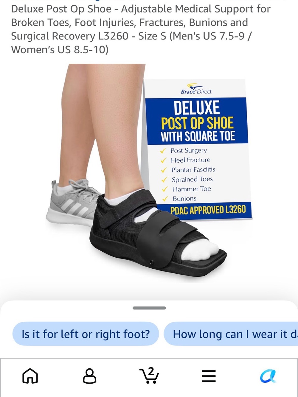 Post-Op Medical Recovery Shoe- unisex